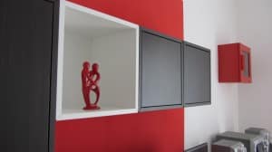 PARTICOLARE PARETE ATTREZZATA 