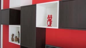 PARTICOLARE PARETE ATTREZZATA 